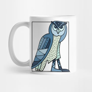 owl cubism Mug